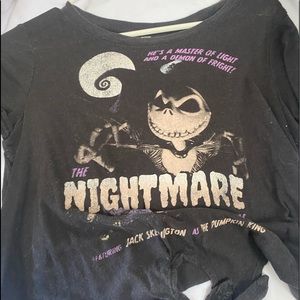 Black nightmare before Christmas top